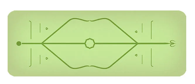 183 см* 68 см* 5 мм позиционная линия из натурального каучука удобный нескользящий Тренировочный Коврик для похудения для фитнеса и занятий йогой - Цвет: Светло-зеленый