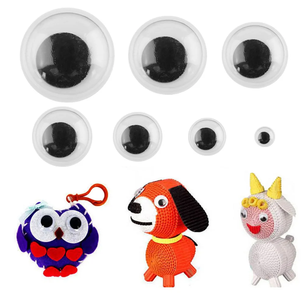 Buy 540Pcs/Box 7Sizes Round Eyeballs Self adhesive