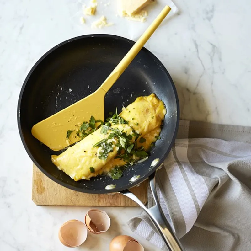 

Silicone Egg Omelet Turner Heat-Resistant FDA Approved 12-Inches Egg Spatula