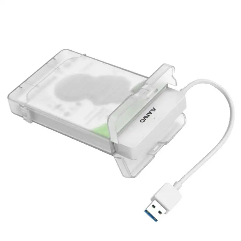 MAIWO K104 портативный 2,5 дюймовый USB 3,0 SATA HDD Box Поддержка Макс 3 ТБ корпус жесткого диска мобильный SSD HD чехол - Цвет: Белый