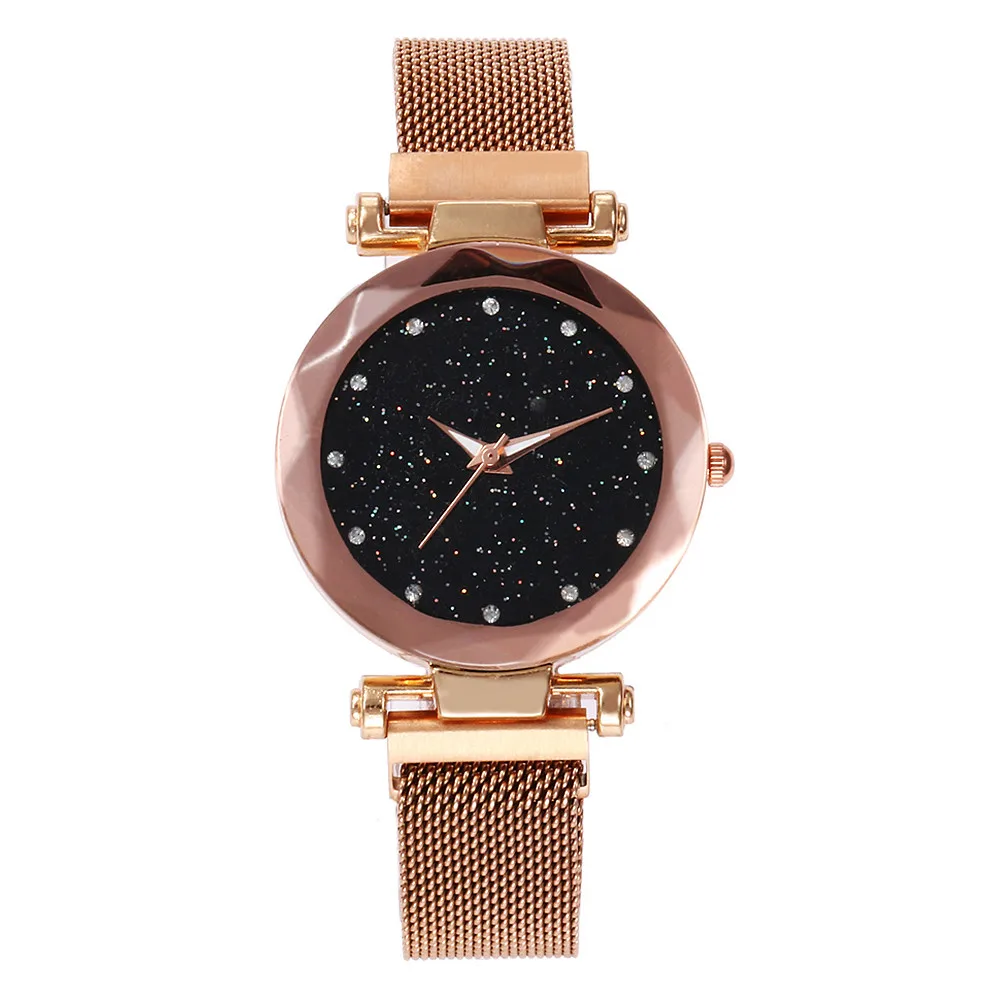 Fashion Women's Watches Quartz Stainless Steel Band Mesh Magnet Buckle Starry Sky Analog Wrist Female Hour High Quality Gift Fashion Women's Watches Quartz Stainless Steel Band Mesh Magnet Buckle Starry Sky Analog Wrist Female Hour High Quality Gift