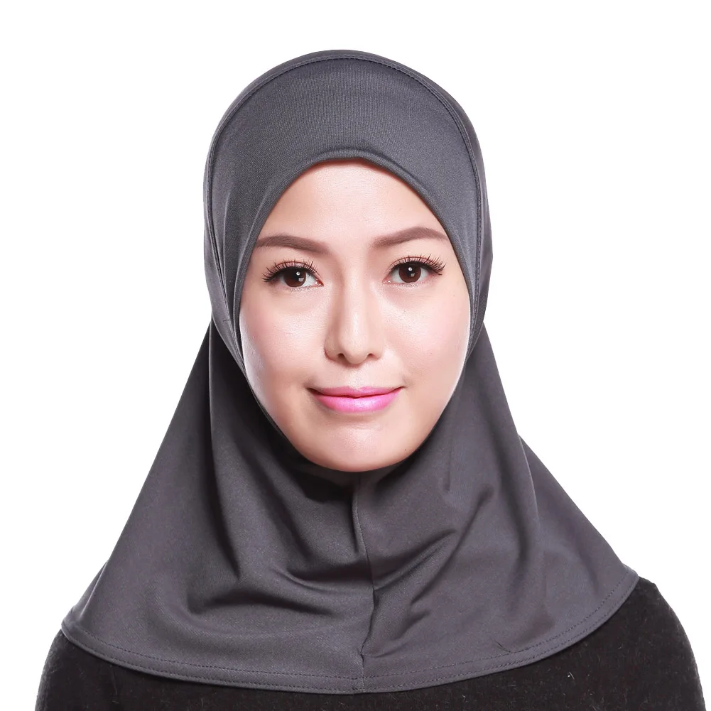 Muslim Women's Long Shawl Wrap Hat Cap HeadScarf Hijab Underscarf Headwear Fashion Scarf