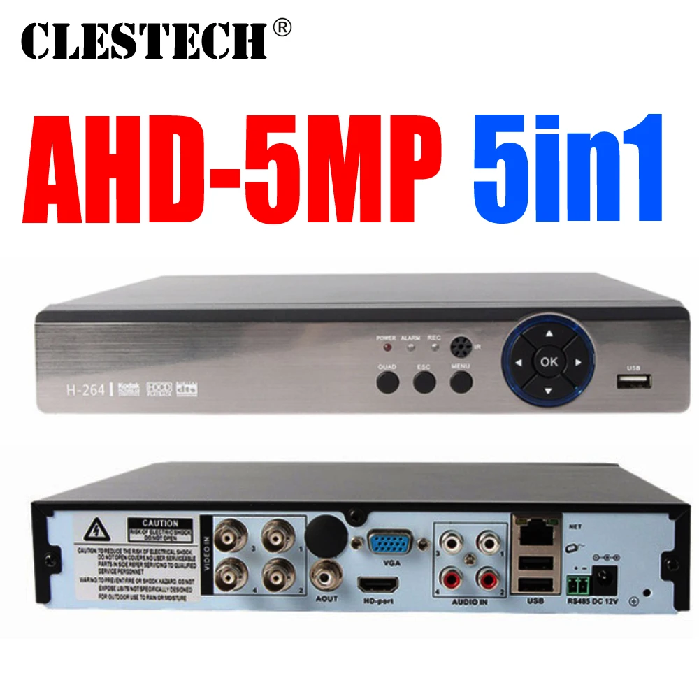  Special price 5MP AHD DVR 5in1 Full D1 H.265 HDMI Security System CCTV 4/8CH Channel NVR Hybrid AHD