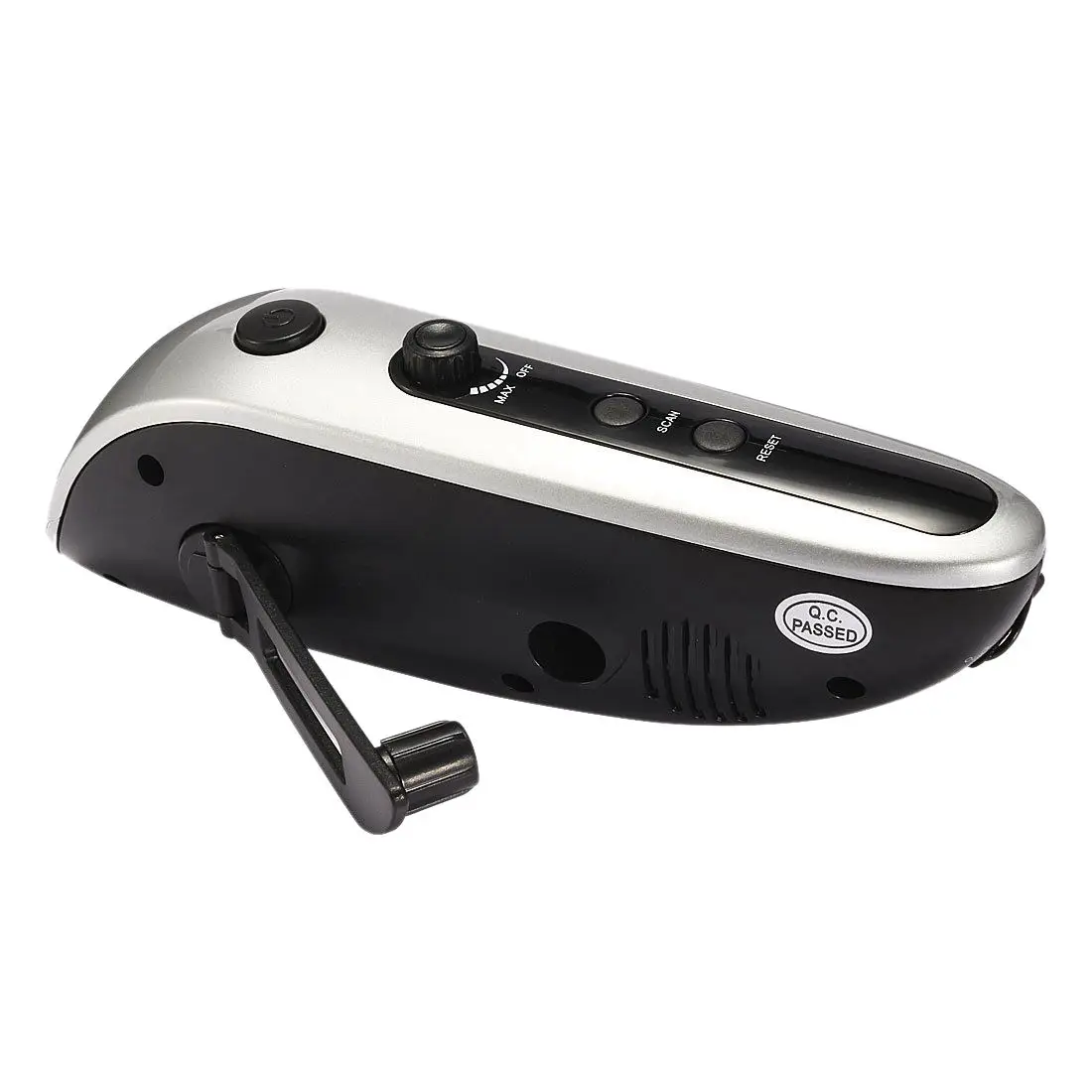 

Solar Power Multifunctional Hand-Winding Flashlight Power Bank Smart Phone charger, FM radio for traveling camping hiking XLN-81