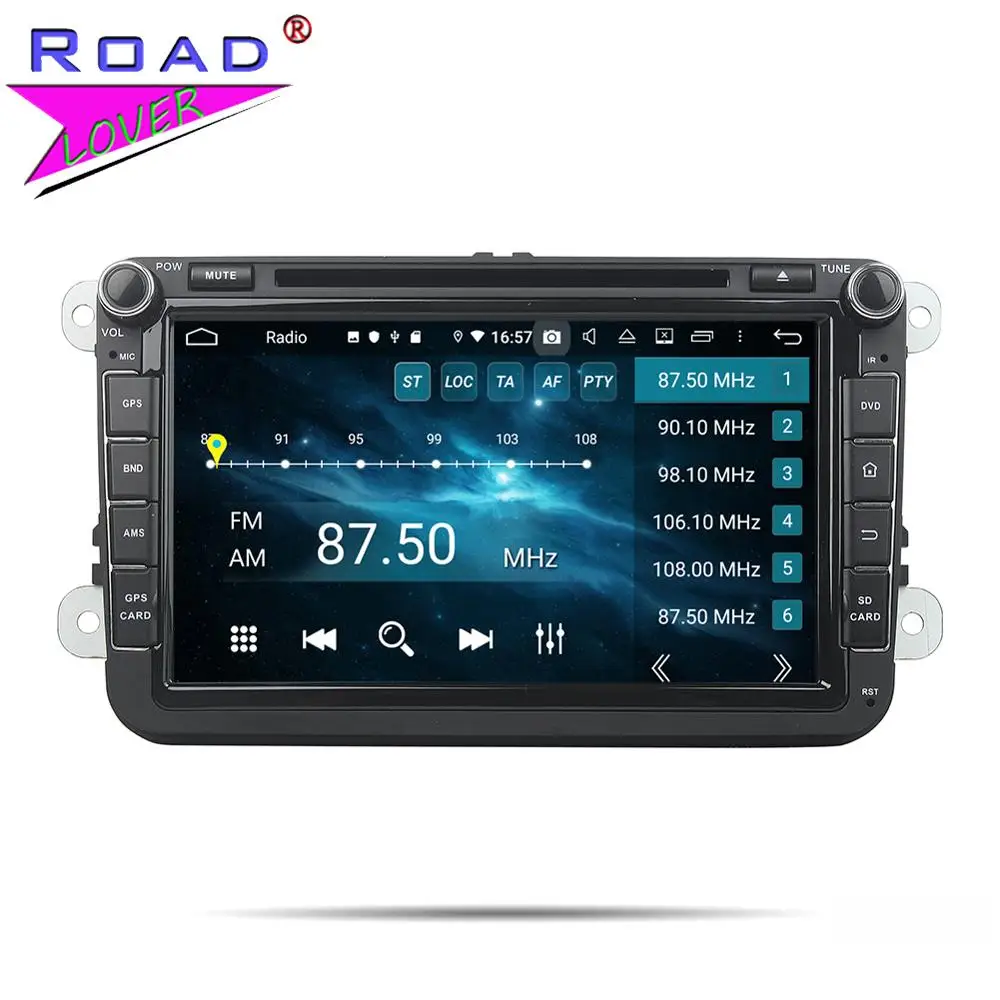 Головное устройство Android 9 0 автомобильный DVD плеер для Volkswagen VW Passat CC Polo Golf Touareg T5 Caddy