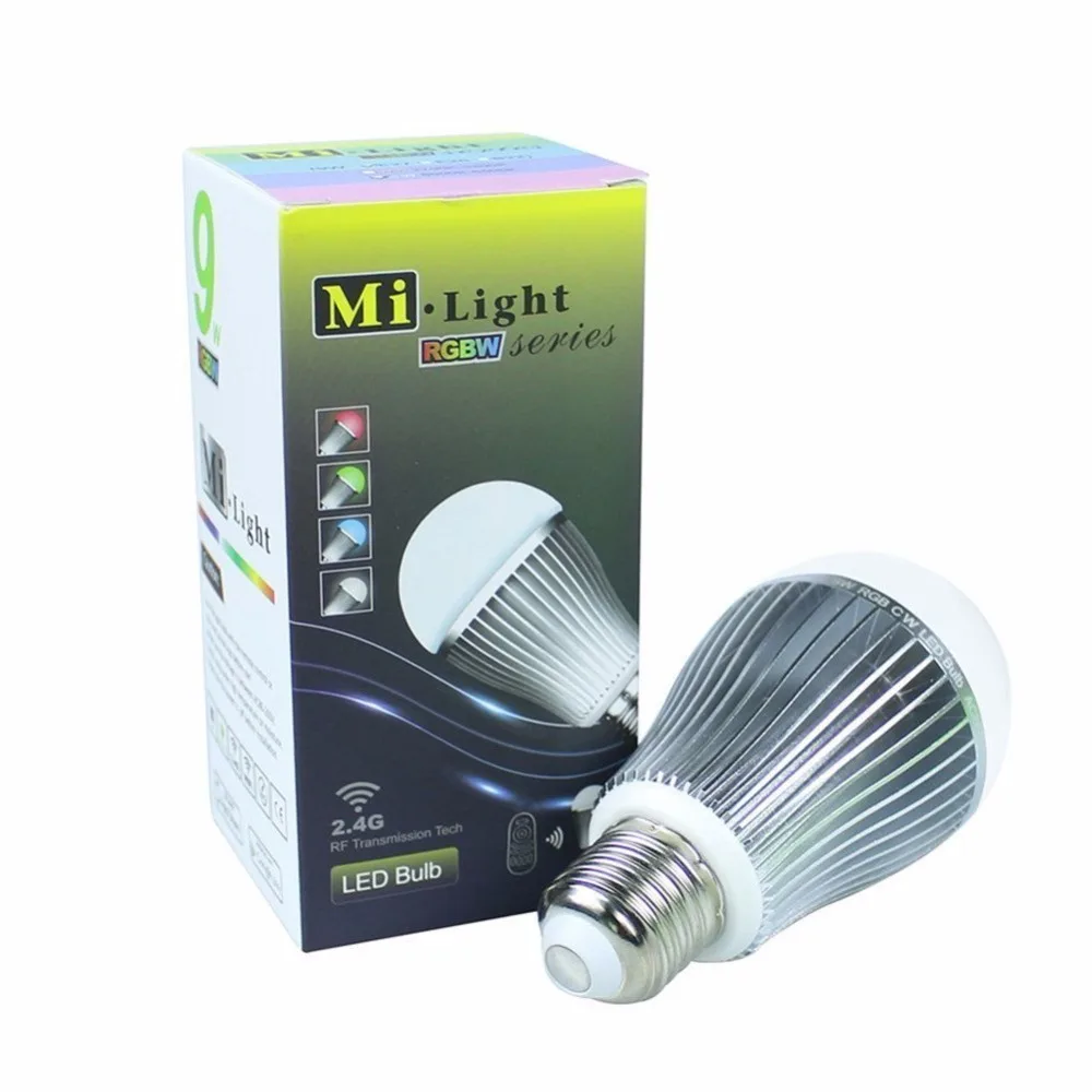 

Mokungit 2.4G Mi.Light Wireless E27 9W RGB+Cool White 6000K-6500K Wifi Lampada LED Dimmable Bulb Lamp Spot Light