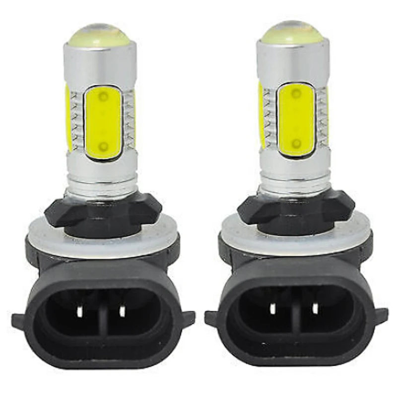 Car Styling 2PCS 881 6000K HID White COB LED Fog Lights DRL Bulbs H27W 2 886
