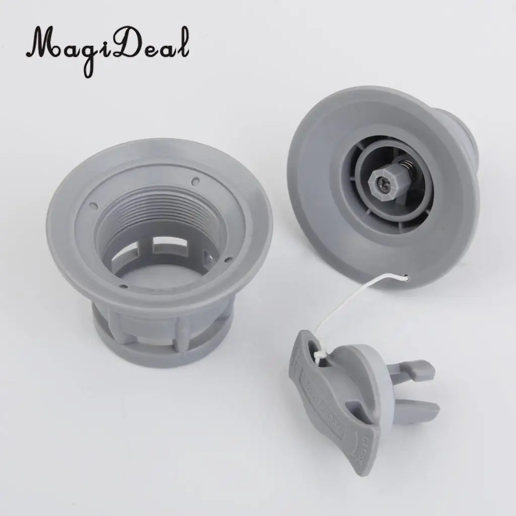 MagiDeal MagiDeal Air Valve Inflatable Boat Tender Raft Dinghy Kayak Canoe Grey for Inflatable Fishing Boat Yacht Accessories