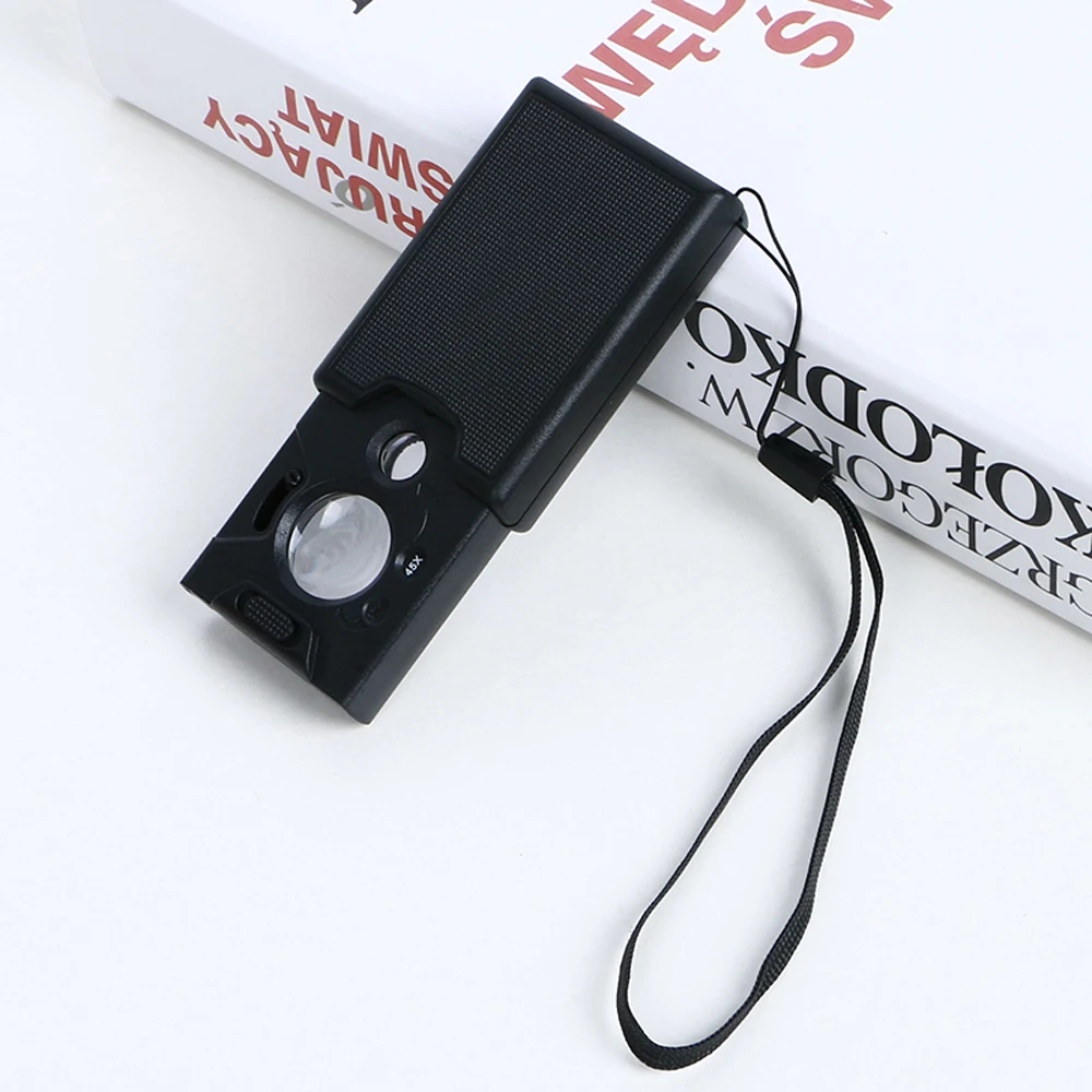 

Multifunctional Loupe Magnifier Led Magnifier Magnification 30x 45x 60x Three Lens Magnifier For Reading Currency Detecting