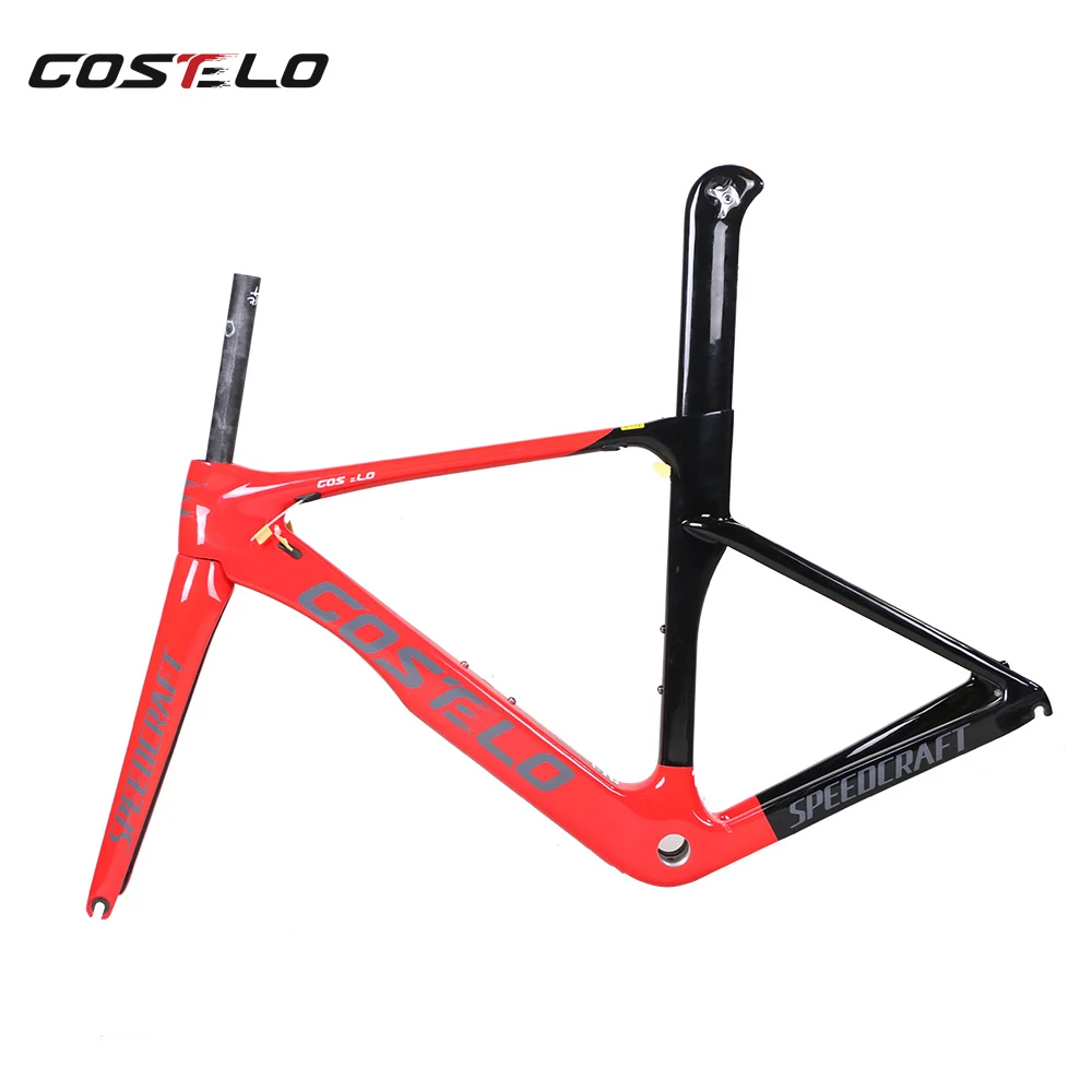 Cheap Costelo Speedcraft Road Bicycle Carbon Frame T1000 UD Carbon bike Frame Matte/Glossy bicicleta carbono bici telai in carbonio 14