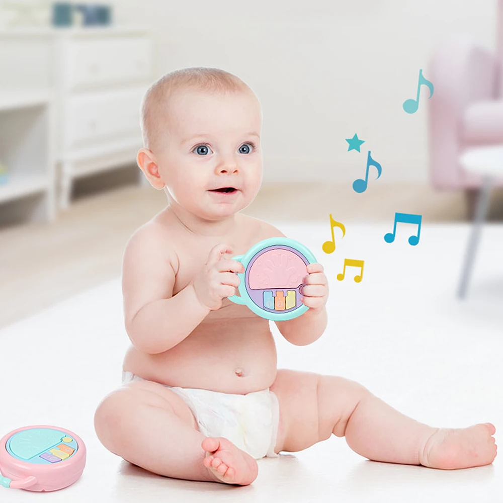 Toy Musical Instruments For Kids Baby Musical Drum Handbell Developing Educational Toys For Children Christmas Gift