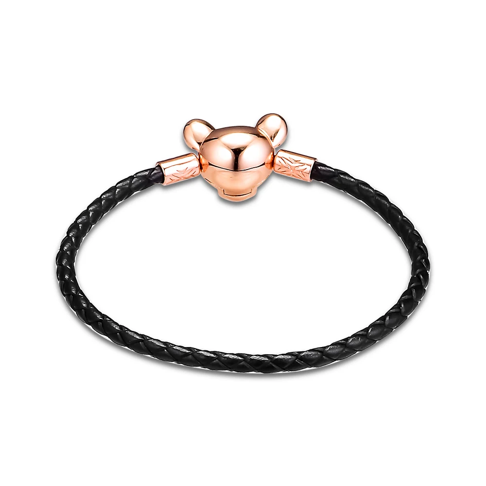 CKK браслет лев принцесса кожаные браслеты для женщин Pulseira Feminina Masculina Pulseras Mujer серебро 925 пробы ювелирные изделия