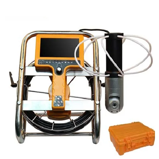 

30m Chimney Inspection Camera 7inch DVR Monitor 360 Degree Rotation Camera Industrial Pipe Video Inspection System WPS140R30