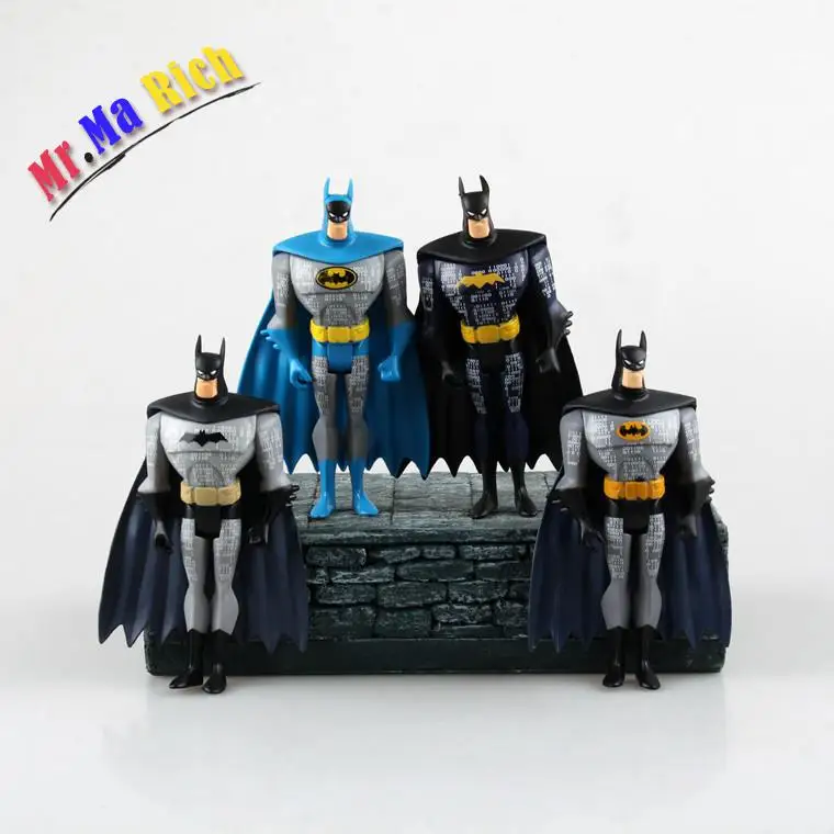 4pcslot Boys Favourite Toys Batman Pvc Action Figure Joint Moveable Various Pose Marvel Super Heroes Avengers Figure Kids Toy