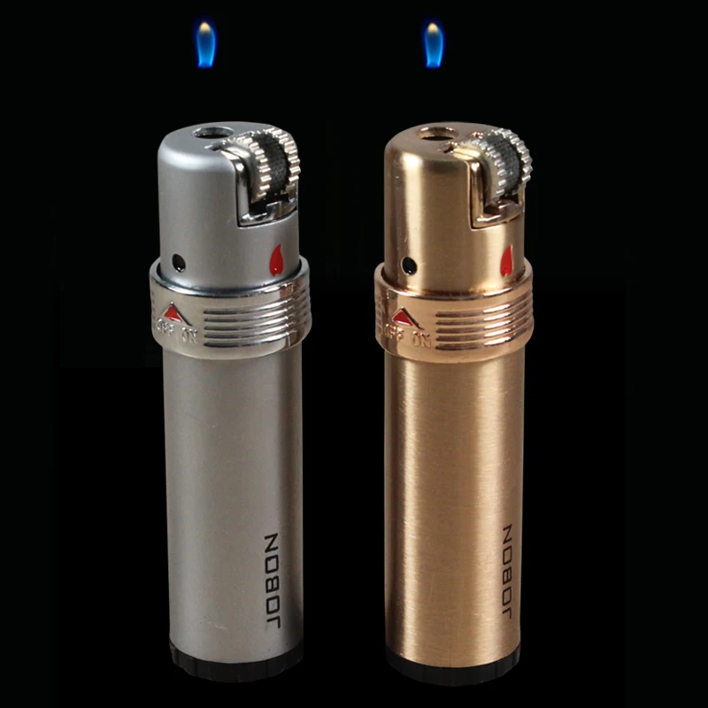 Free Shipping 2pcs Special Flint lighter butane gas Floating Flame