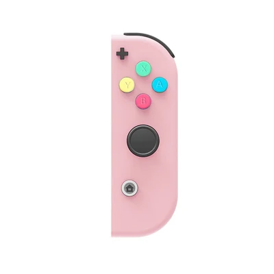 1 пара, новинка, для nintendo Switch, пользовательские Джойстики, белые джойстики Joy Con, NS Switch Joy Con L+ R, джойстик с цветными кнопками ABXY - Цвет: Right Joycon-Pink