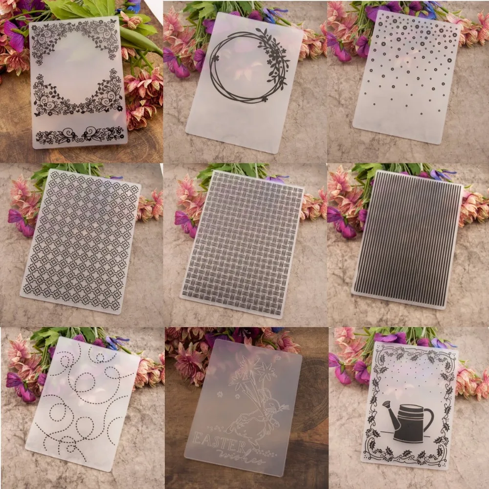 Cloud Embossing folders Plastic Embossing Folder For Scrapbooking DIY card XS