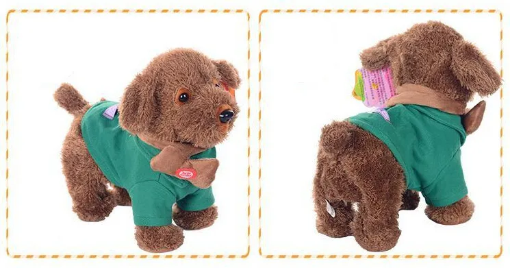 Новое поступление электронные игрушки ходьба Поющие Танцы плюшевые собаки интерактивные игрушки Кукла Электронный Питомец для детей