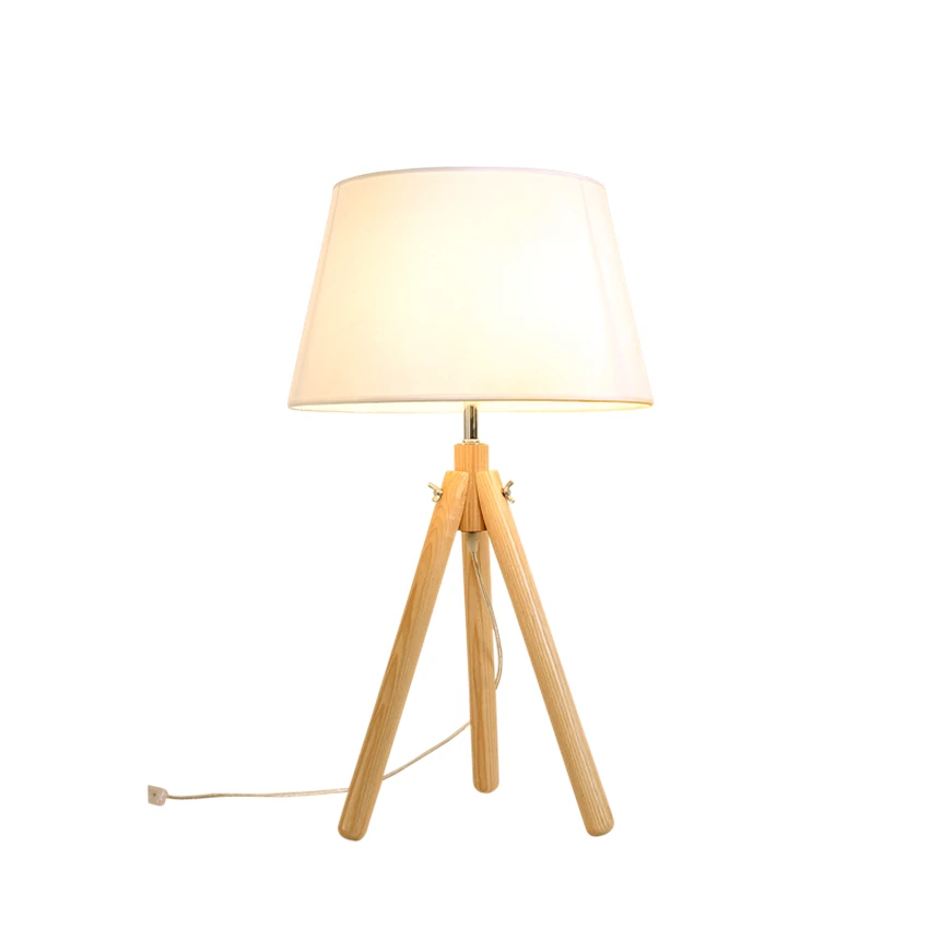 

Modern Solid Wood Desk Lamps Bedroom Bedside Table Lamps Living Room Desk Lights Decoration Kitchen Fixture Table Lamp Luminaria