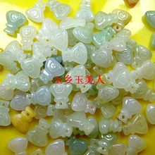 Серия из трех подлинных оптом натурального Ювелирное Украшение из нефрита штук мешок для денег DIY аксессуары для вязания-нефрит