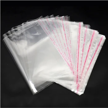 

1000PCS Multi Size OPP Poly Bag Multi Style Clear Self Adhesive Seal Plastic Packaging Bag for Clothes &Phone&daily supplies