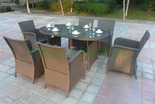 Patio outdoor garden dining table set furniture supplier dining furniture set