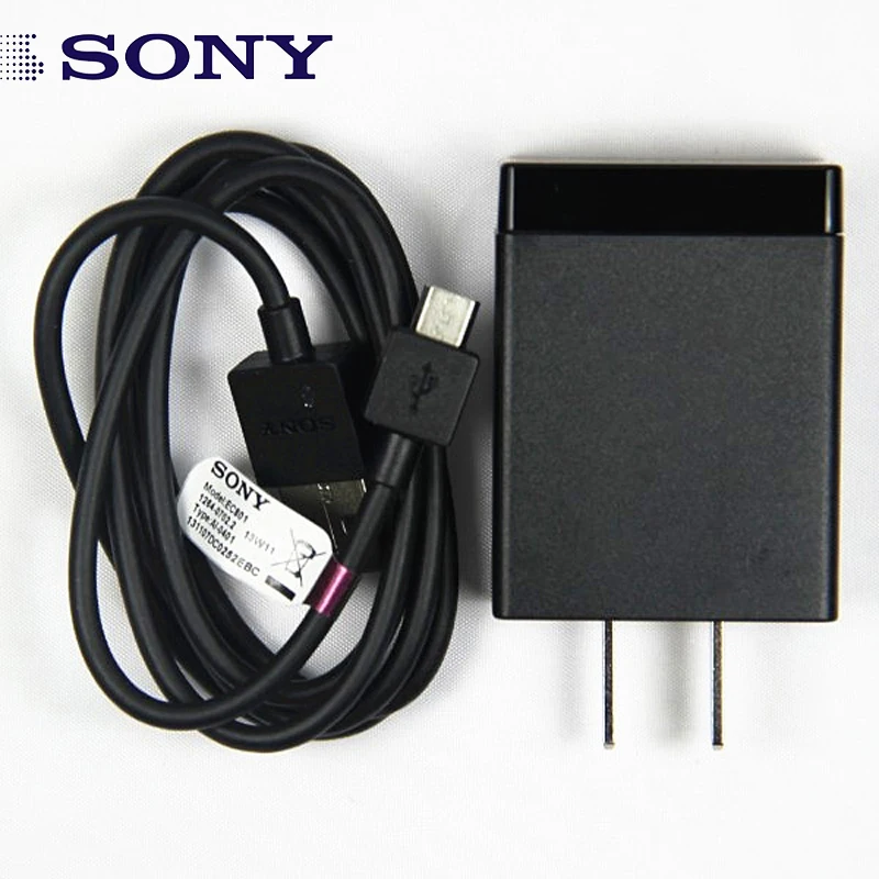 

Original Sony EP880 Wall charger US PLUG Travel charger + EC801 Cable For Sony Xperia Z Ultra Z1 Z2 Z3 Z4 Z5 L39H Z3mini Z1 mini