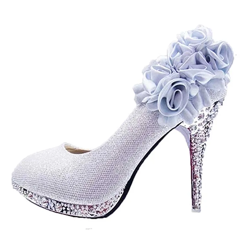 Gelb Frauen Pumpen Frauen Hochzeit Schuhe Glitter Wunderschone Braut Kristall Rote Unterseite High Heels Frauen Schuhe Frau Rosa Braut Schuhe Women S Pumps Aliexpress