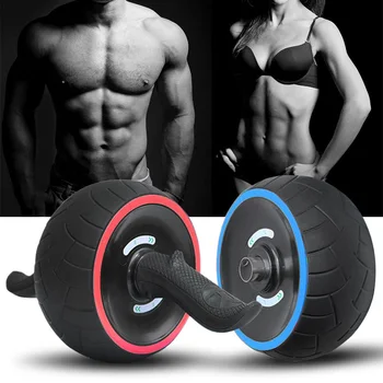

No noise fitness abdominal muscle training abdominal wheel AB roller for core coach waist strength exercise fitness equipment
