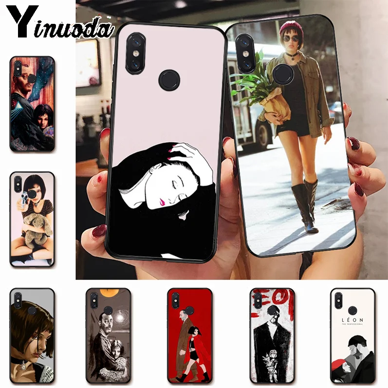 

Ynuoda Leon Matilda Natalie Portman Printing Drawing protection Case for xiaomi mi 8se 6 note2 note3 redmi 5 plus note5 cover