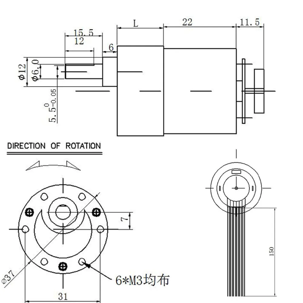 Wholesale-JGB37-520-12-Volt-Gear-Motor-With-Encoder-Mounting-Bracket-Coupling-And-Car-Wheel-For (3)