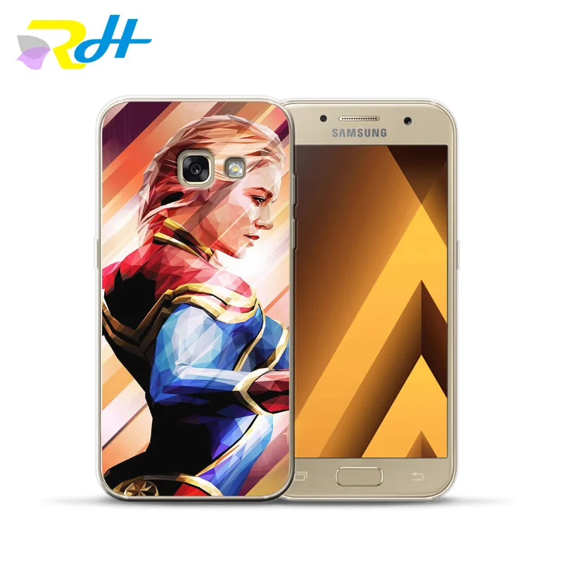 Мягкий ТПУ чехол для Samsung Galaxy A7 2018 Coque Etui Captain Marvel A10 20 30 40 50 70 A6 A8 Plus