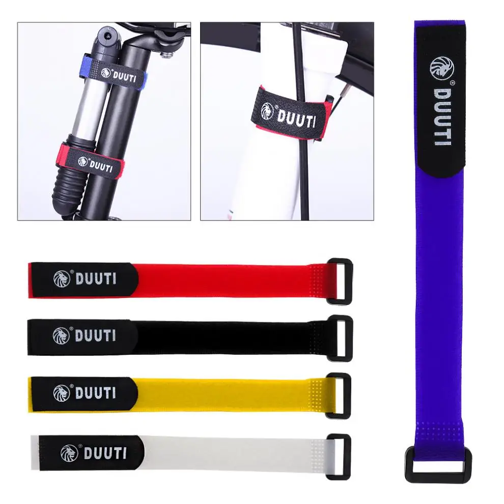 

5pcs Nylon Adhesive Tape Cycling Handlebar Flashlight Inflator Bicycle Pump Bottle Straps