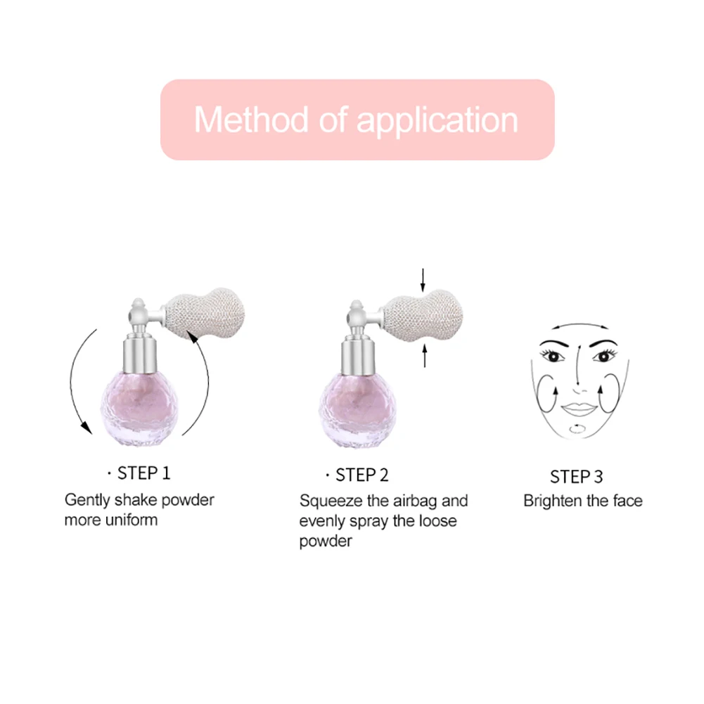 35# красота воздушный мешок спрей Аромат блеск пудра хайлайтер инструмент для макияжа