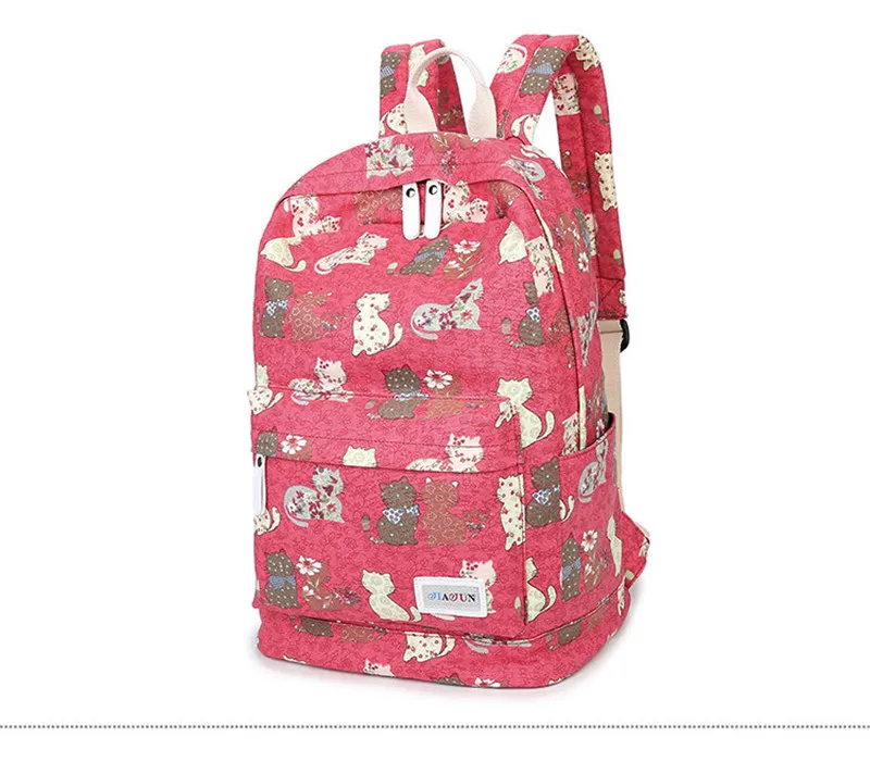 Дизайн, рюкзак с изображением кота и животных, школьная сумка для девочек-подростков, женский рюкзак, дорожная сумка, Большая вместительная сумка, детский рюкзак