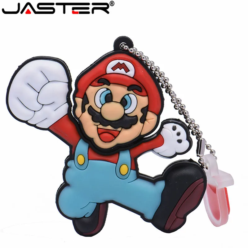 JASTER Super Mario USB флеш-накопитель, флеш-накопитель, мультяшная флешка, 4 ГБ/16 ГБ/32 ГБ/64 ГБ, карта памяти, u-диск, модный подарок