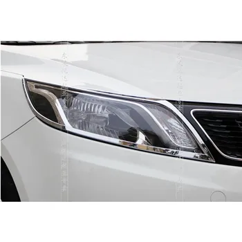 

ABS Chrome Front headlight Lamp Cover For 2011-2012 KIA Rio/K2
