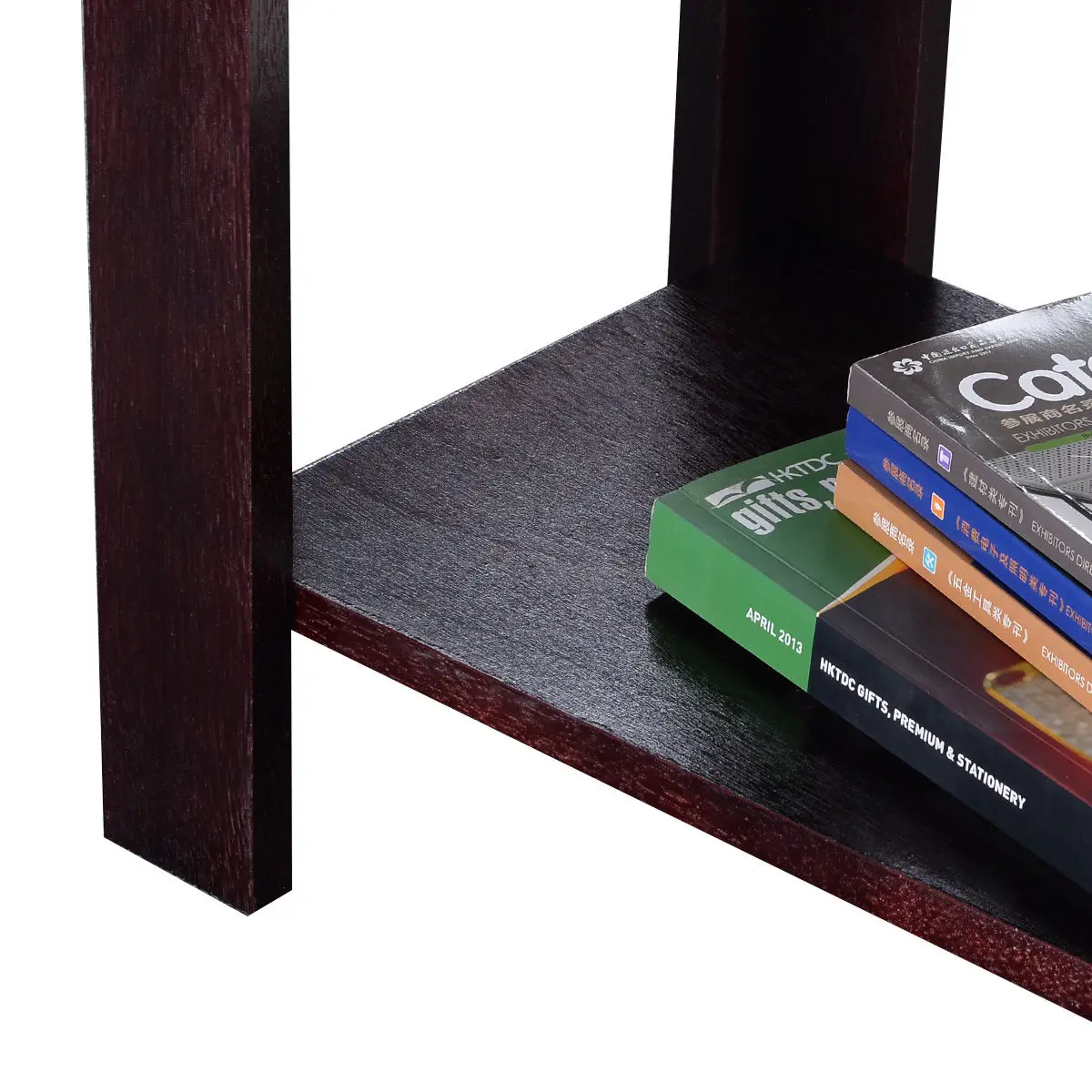 Giantex 2PC Sofa Chair Side Table Wooden End Coffee Table Shelf Living Room Furniture Modern Home Tea Tables 2*HW51530