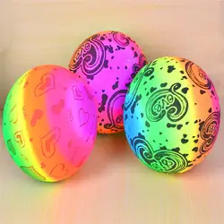 Высокое качество детские игрушки мяч Rinbow мяч пляжный хлопать мяч Цвет ful резиновый мяч случайный Цвет