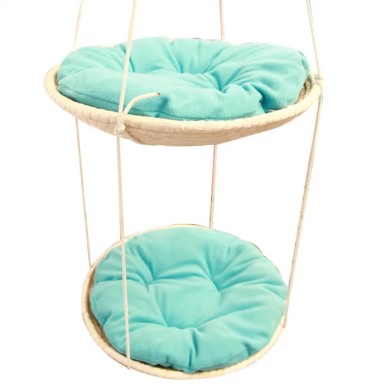

Straw cat hammock puppy crawling kitten nest cat tree jump grab cat bed sling basket house window hammock cushion