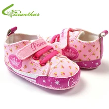 Кроссовки принцессы для маленьких девочек; Новинка года; модная мягкая подошва для малышей; весенне-Осенняя обувь для малышей с героями мультфильмов;