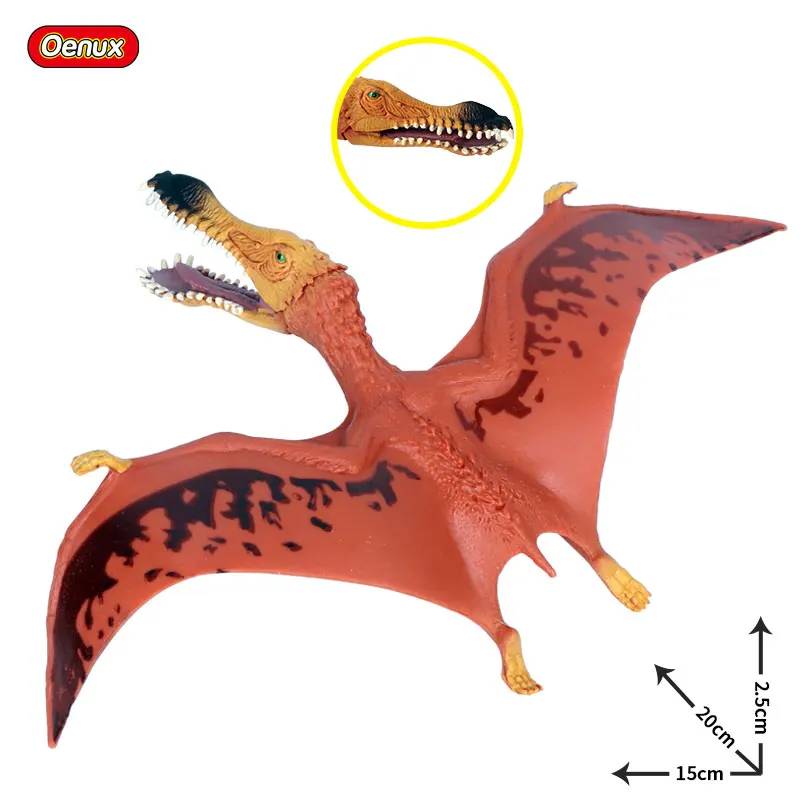 Oenux Юрского периода Quetzalcoatlus Ljahjas экшн фигуры динозавров мир Pterodactyl Хищник Модель Коллекция детская игрушка - Цвет: Without Box