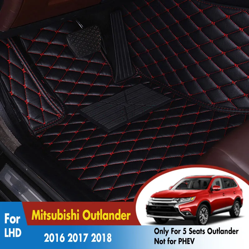 Car Floor Mats For Mitsubishi Outlander 5 Seats 2016 2017 2018 Car