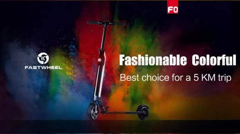 Excellent FastWheel F0 electric scooter adult foldable two wheel hoverboard electric sakteboard kick scooter 1