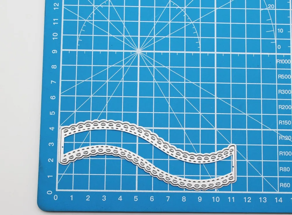 Изогнутые металлические режущие штампы на день рождения, четкий штамп, волнистая граница, штампы, набор для Самодельные открытки, высечки для скрапбукинга