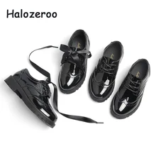 2019 New Spring Baby Girls Black Shoes Children Fashion Flats Toddler Brand Pu Leather Oxford School Shoes Princess Platform in the spring of the new brand princess girls shoes shoes fashion bud children shoes