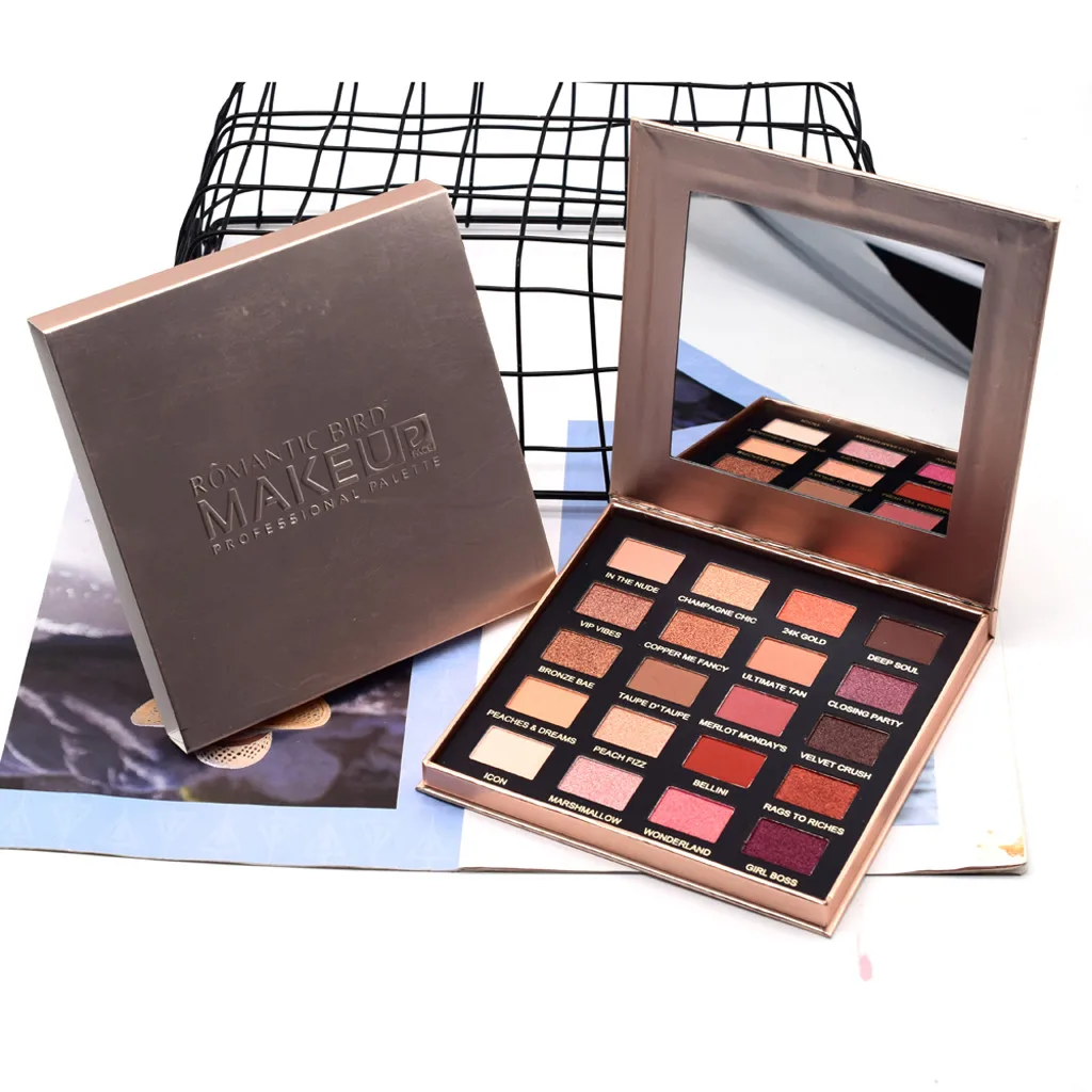 

ROMANTIC BIRD 20Color eyeshadow Shimmer Metallic Mashed Potatoes Eyeshadow Palette matte Eyeshadow Cosmetics Makeup sombra