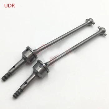 

1Pair 1/7 UDR Truck Front CVD Drive Shaft Hard Steel Universal Joint Transmission Shafts for Rock Crawler RC Cars Upgrade Part