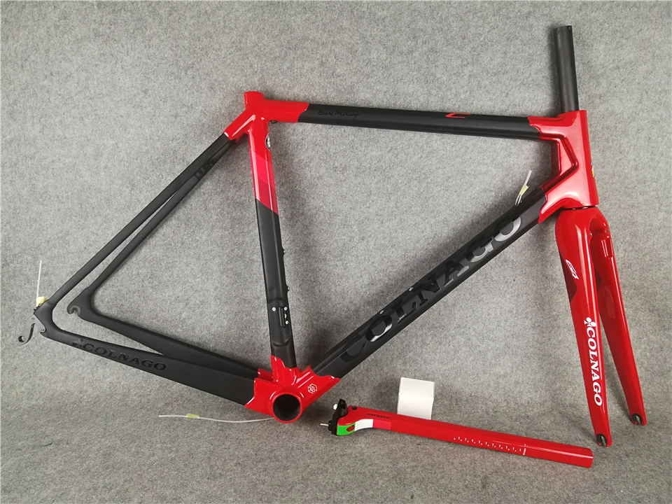 Sale Colnago C64 glossy red matte carbon Road complete Bikes Online new Original ULTEGRA groupset 1