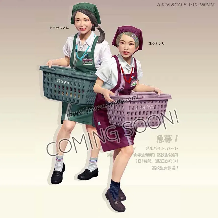 1/20 фигурки из смолы для девочек студентов двухсторонняя бесцветная и собранная